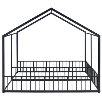 House Platform Beds, 2 Shared Beds, Metal Frame With Guardrails - The Sleep Loft - Online Mattress Showroom NYC