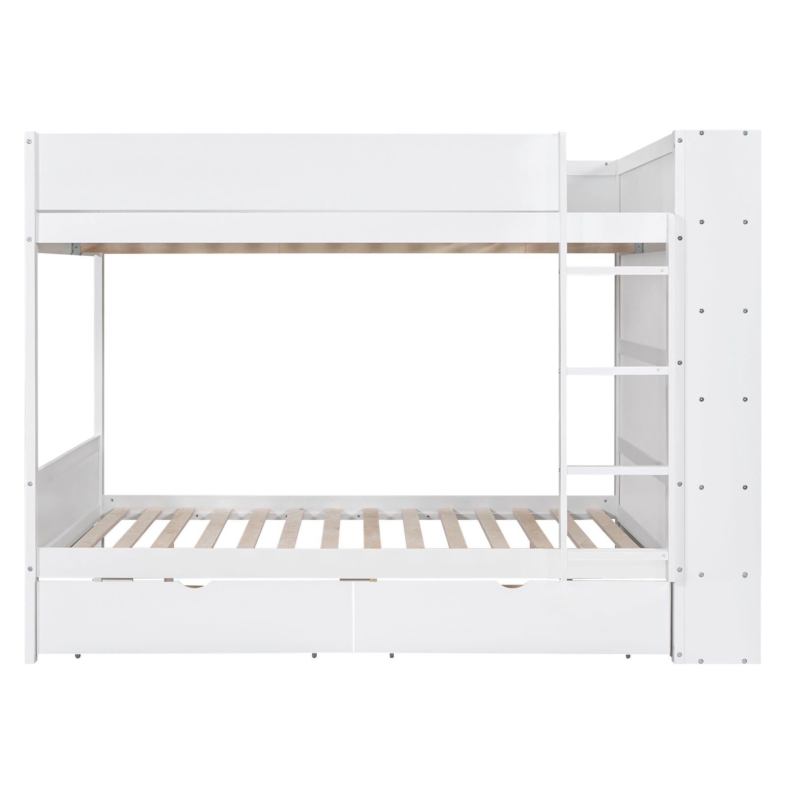 Bunk Bed With 2 Drawers And Multi Layer Cabinet - The Sleep Loft - Online Mattress Showroom NYC