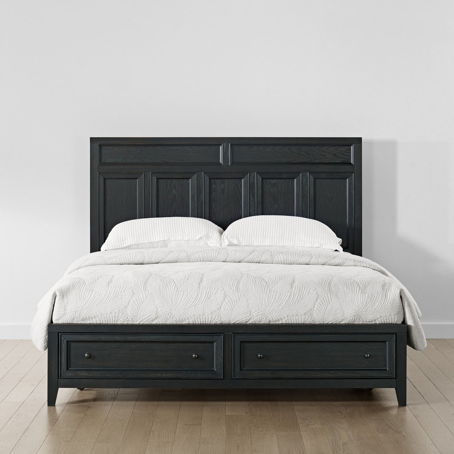 Storage Bed With Panel Headboard And Spacious Footboard Drawers - The Sleep Loft - Online Mattress Showroom NYC