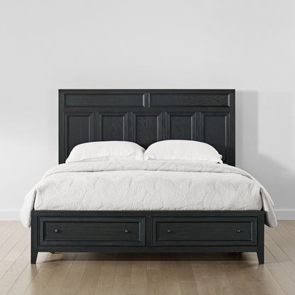 Storage Bed With Panel Headboard And Spacious Footboard Drawers - The Sleep Loft - Online Mattress Showroom NYC