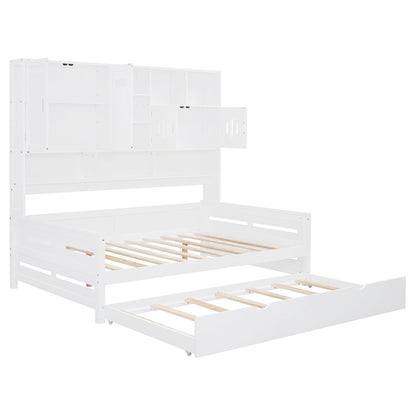 Daybed With All-In-One Cabinet And Shelf - The Sleep Loft - Online Mattress Showroom NYC