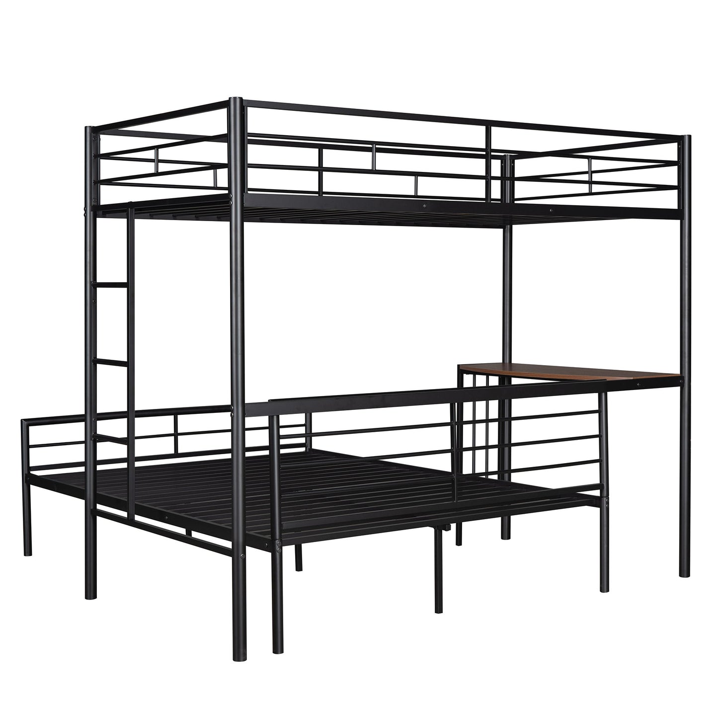 Bunk Bed With Desk, Ladder And Quality Slats For Bedroom - The Sleep Loft - Online Mattress Showroom NYC