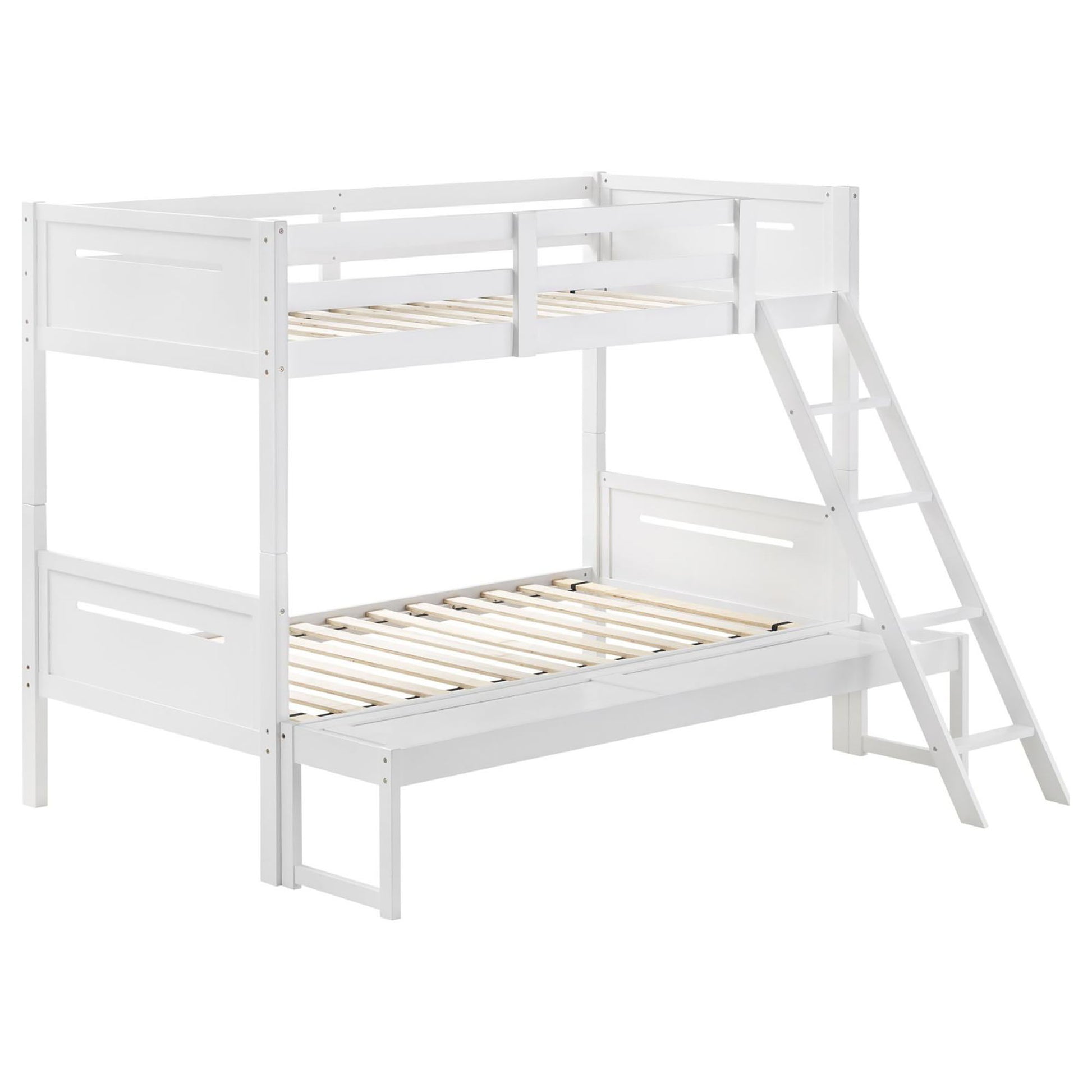Bunk Bed With Built In Ladder, Safety Guardrails And Angled Access Step - The Sleep Loft - Online Mattress Showroom NYC