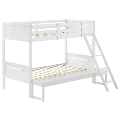 Bunk Bed With Built In Ladder, Safety Guardrails And Angled Access Step - The Sleep Loft - Online Mattress Showroom NYC