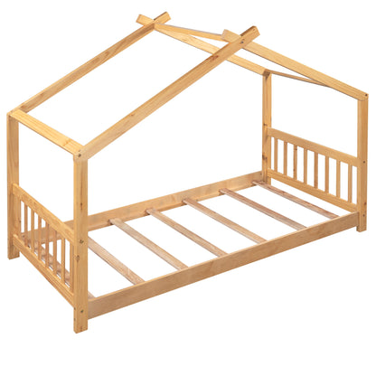 House Platform Bed With Headboard And Footboard, Roof Design - The Sleep Loft - Online Mattress Showroom NYC