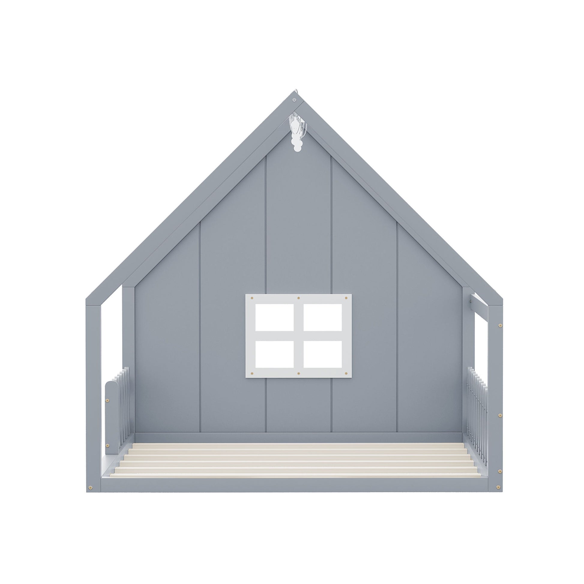 House Bed With Window And Fence - The Sleep Loft - Online Mattress Showroom NYC