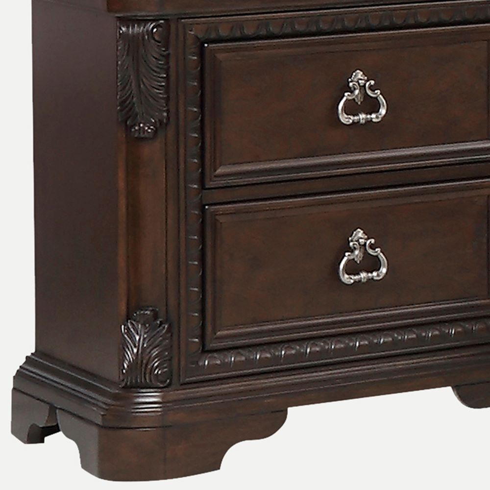 2 Drawer Nightstand - Mahogany - The Sleep Loft - Online Mattress Showroom NYC