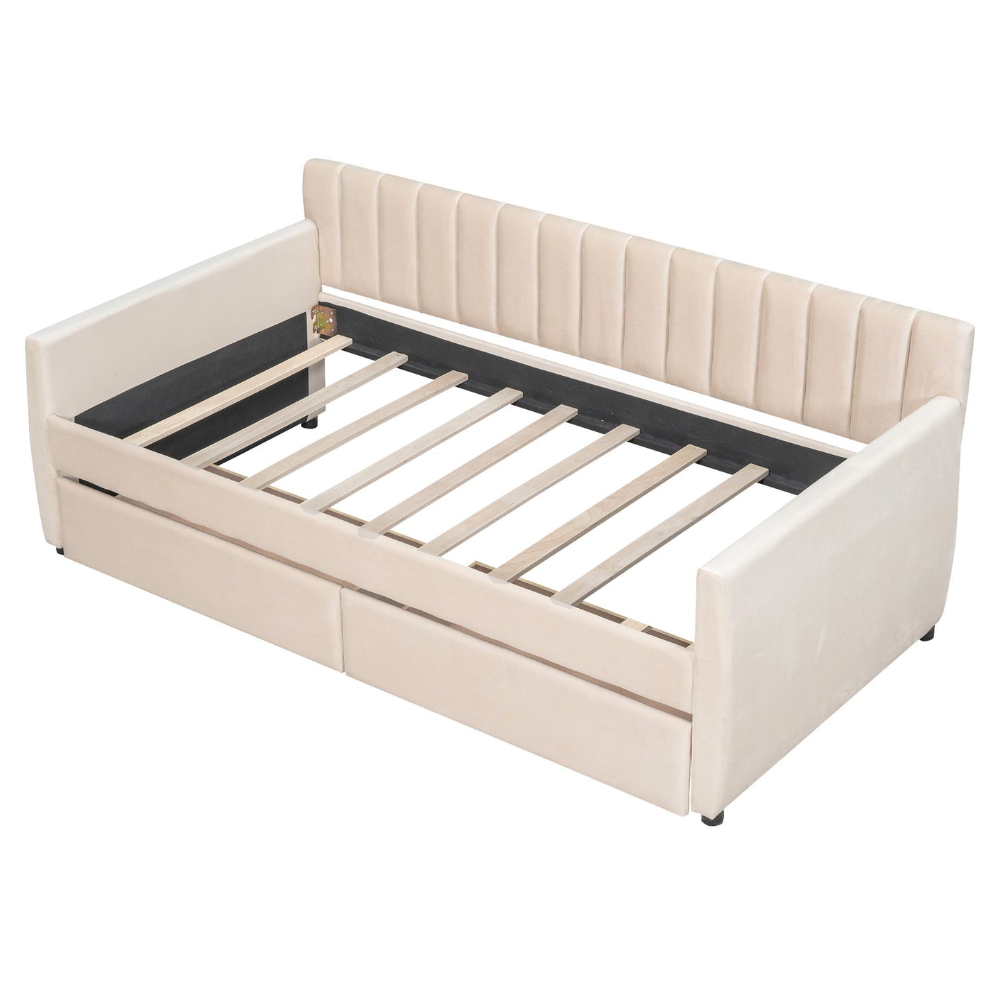 Upholstered Daybed With Slat Support - The Sleep Loft - Online Mattress Showroom NYC