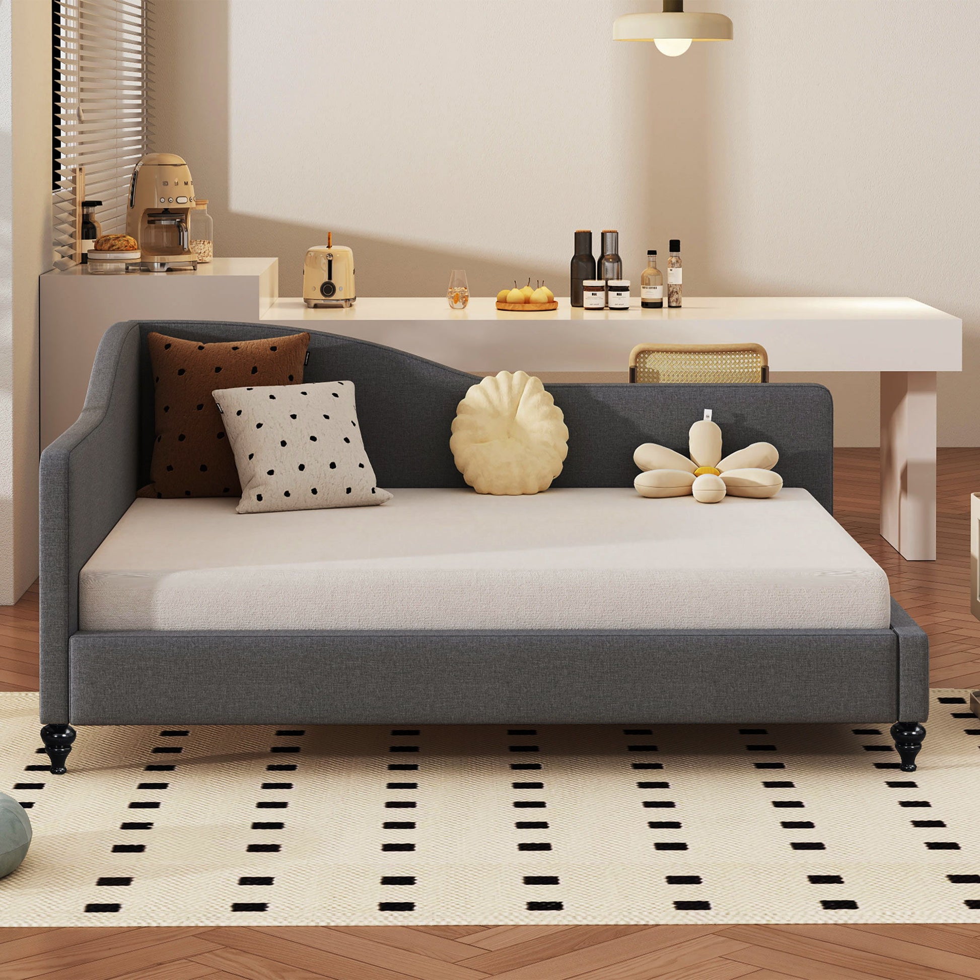 Modern L Shaped Daybed With Legs - The Sleep Loft - Online Mattress Showroom NYC