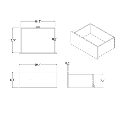 Adelaide - Nightstand With Spacious Storage - The Sleep Loft - Online Mattress Showroom NYC