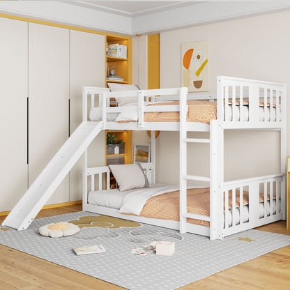 Bunk Bed With Convertible Ladder And Slide - The Sleep Loft - Online Mattress Showroom NYC