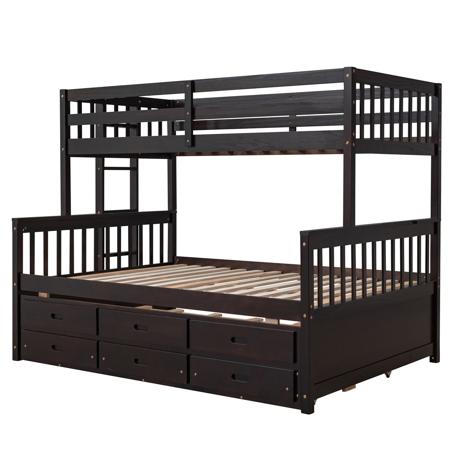 Bunk Bed With Twin Size Trundle And Drawers - The Sleep Loft - Online Mattress Showroom NYC
