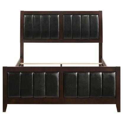 Queen Panel Bed With Upholstered Headboard And Footboard - Brown - The Sleep Loft - Online Mattress Showroom NYC