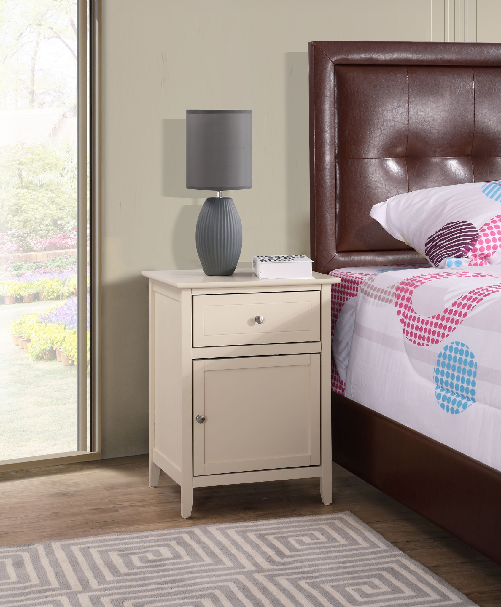 1 Drawer / 1 Door Nightstand - The Sleep Loft - Online Mattress Showroom NYC