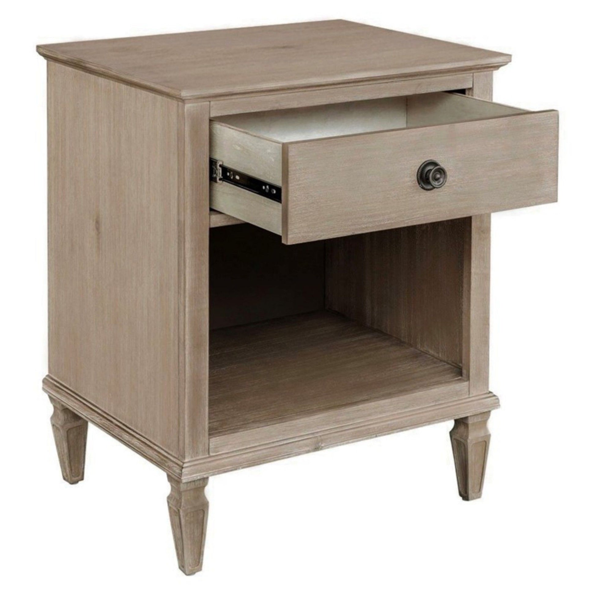 Victoria - Nightstand With Open Storage - The Sleep Loft - Online Mattress Showroom NYC