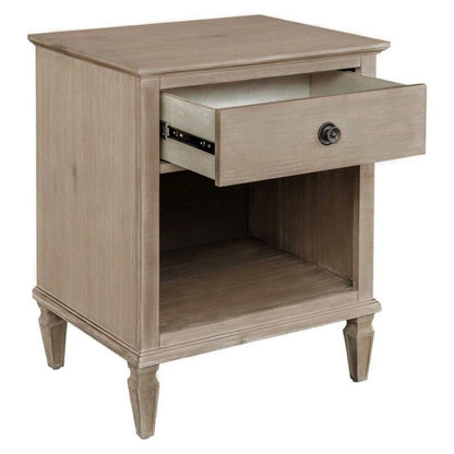 Victoria - Nightstand With Open Storage - The Sleep Loft - Online Mattress Showroom NYC