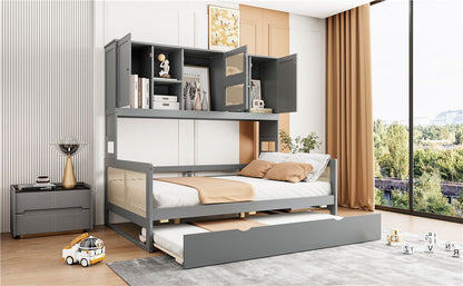 Daybed And All In One Cabinet And Shelf - The Sleep Loft - Online Mattress Showroom NYC