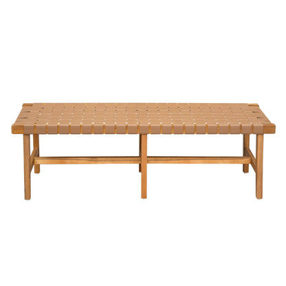 Bedroom Bench - Acacia Wood - The Sleep Loft - Online Mattress Showroom NYC