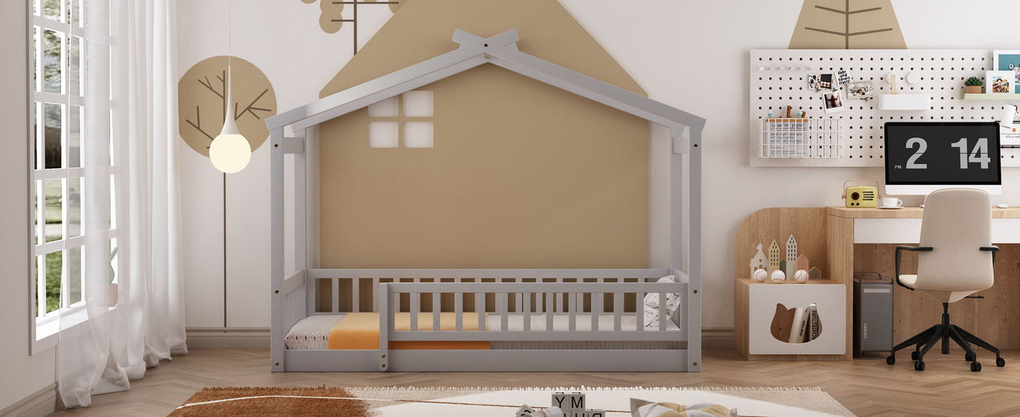 Bed House Bed Frame With Fence - The Sleep Loft - Online Mattress Showroom NYC