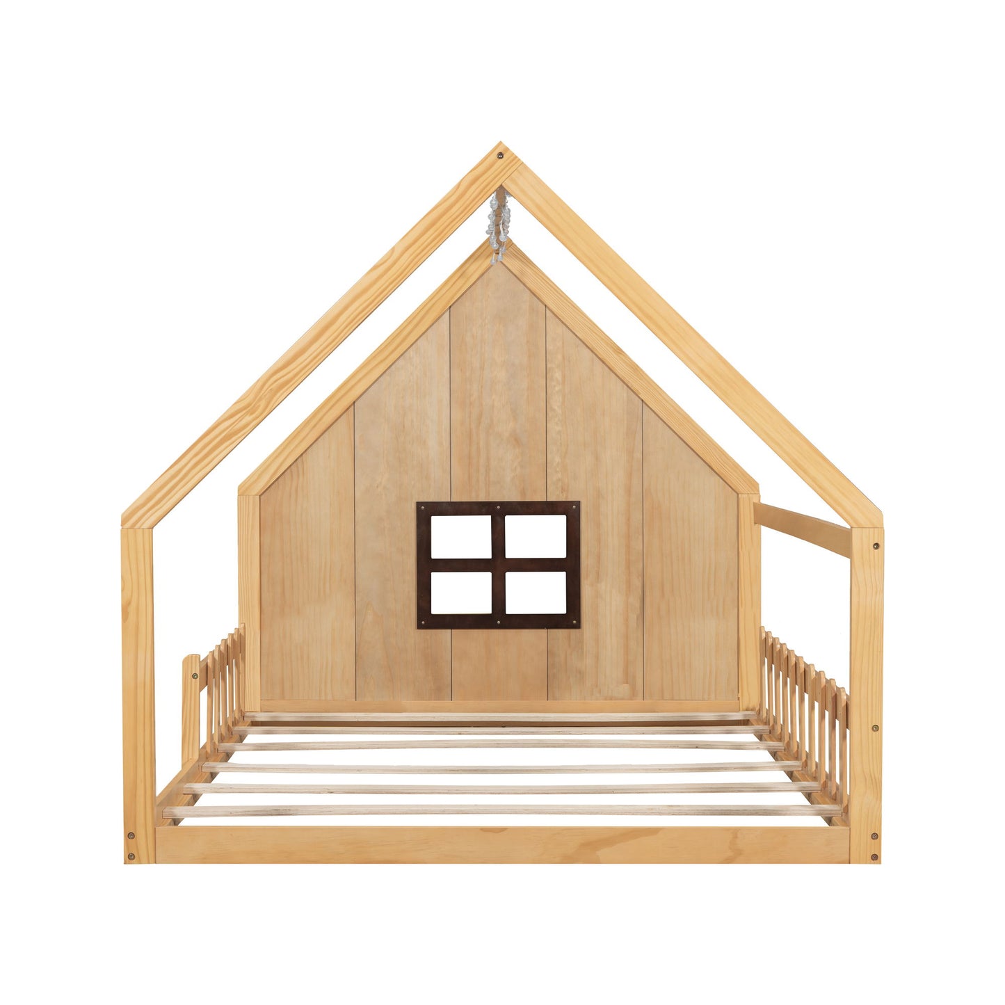 House Bed With Window And Fence - The Sleep Loft - Online Mattress Showroom NYC
