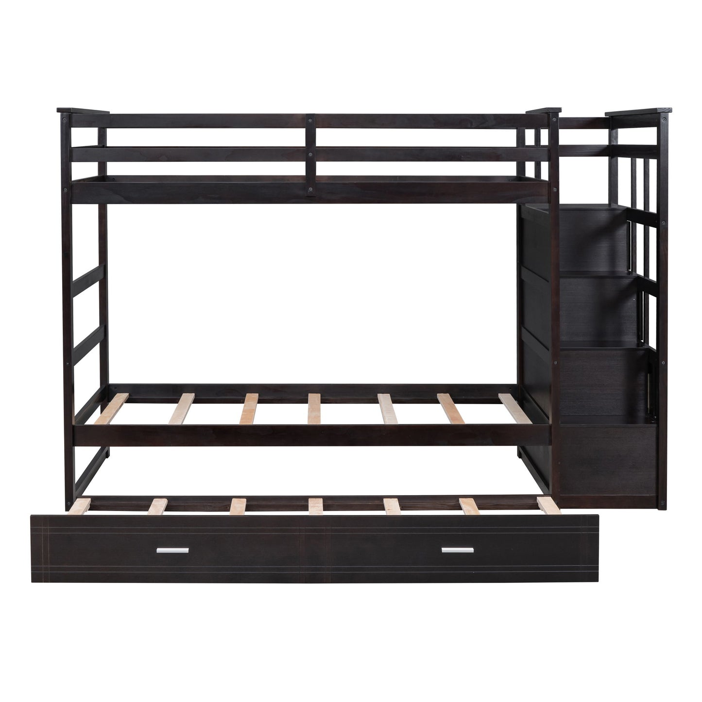 Bunk Bed With Trundle And Staircase - The Sleep Loft - Online Mattress Showroom NYC