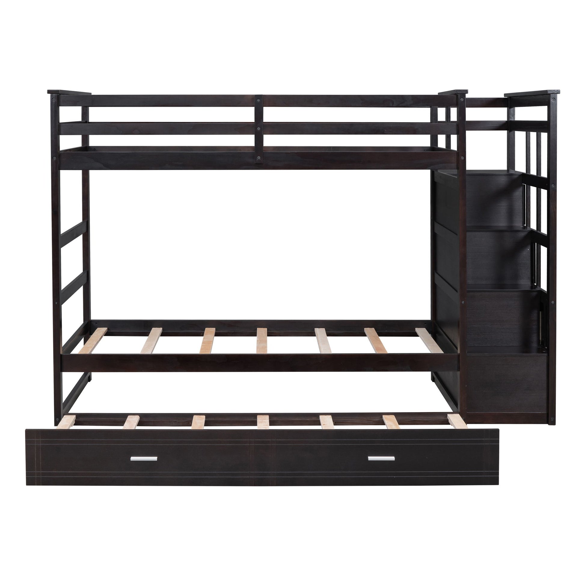 Bunk Bed With Trundle And Staircase - The Sleep Loft - Online Mattress Showroom NYC