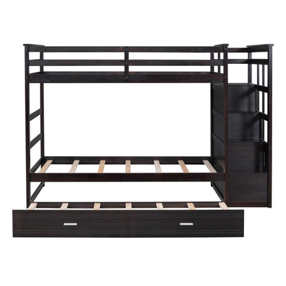 Bunk Bed With Trundle And Staircase - The Sleep Loft - Online Mattress Showroom NYC