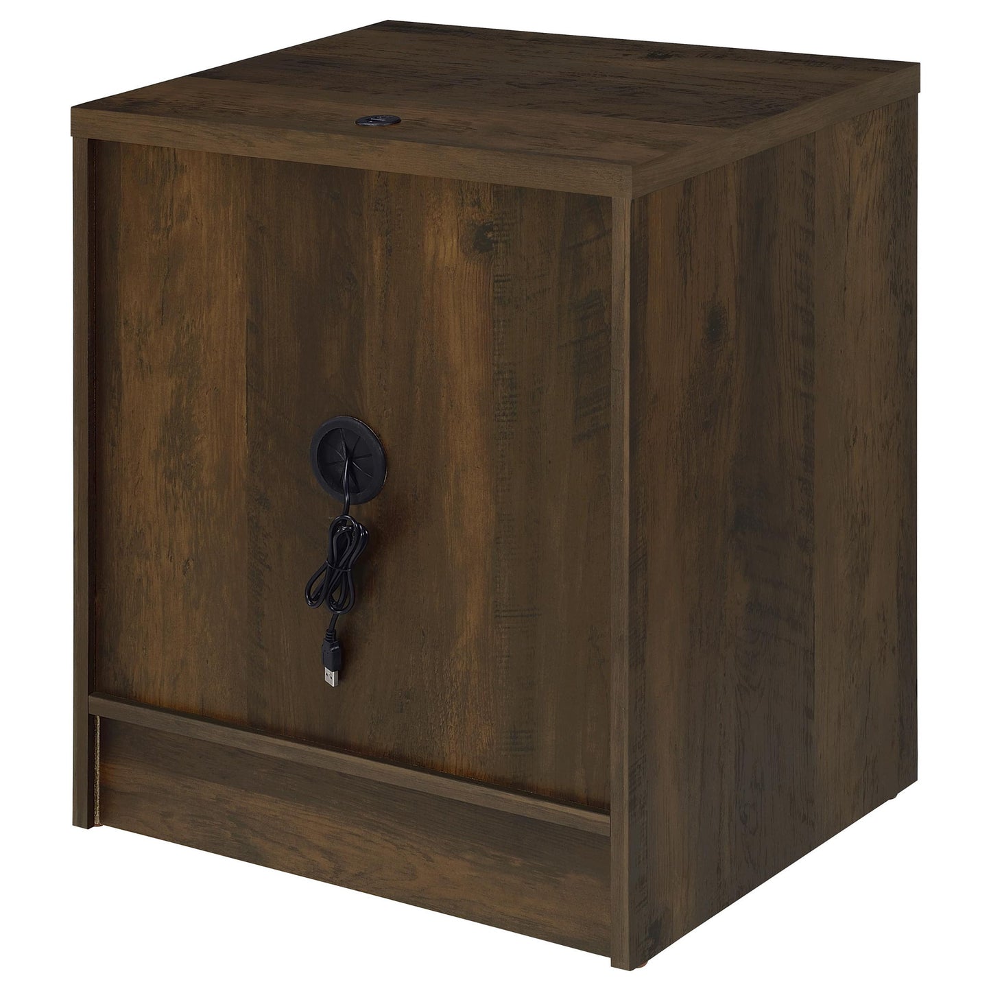 Geary - 2 Drawer Nightstand With LED Lights And USB Charging Ports - The Sleep Loft - Online Mattress Showroom NYC