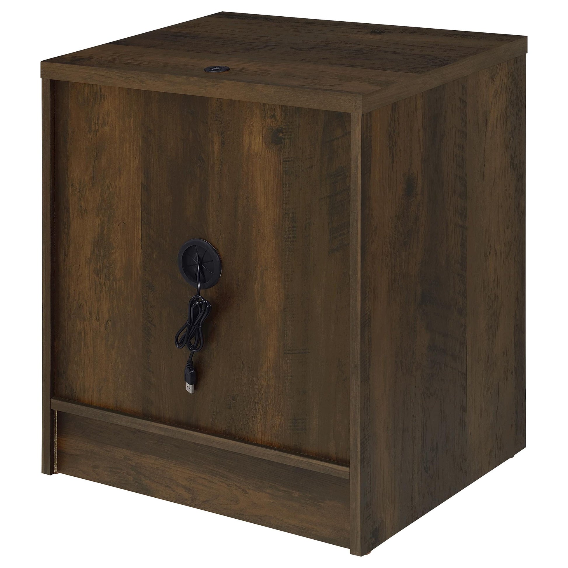 Geary - 2 Drawer Nightstand With LED Lights And USB Charging Ports - The Sleep Loft - Online Mattress Showroom NYC