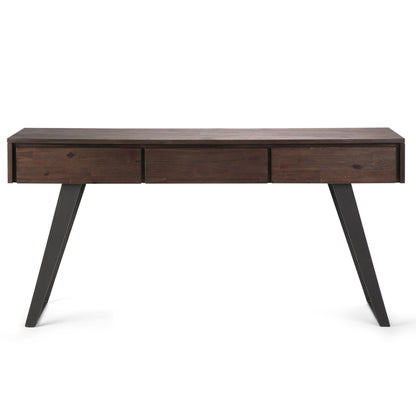 Lowry - Desk - Distressed Charcoal Brown - The Sleep Loft - Online Mattress Showroom NYC
