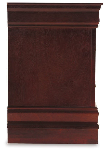 Alisdair - Two Drawer Night Stand - Reddish Brown - The Sleep Loft - Online Mattress Showroom NYC