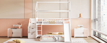 House Bunk Bed With Slide - The Sleep Loft - Online Mattress Showroom NYC