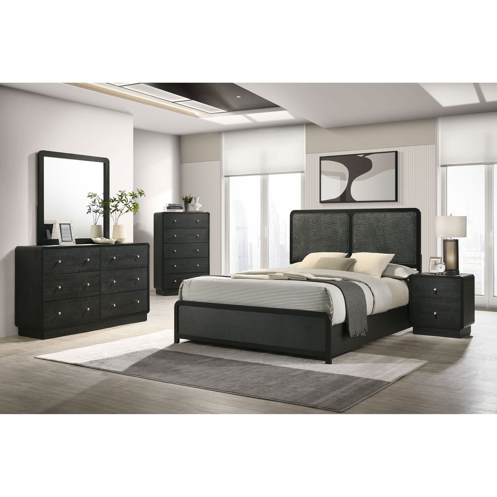 Burton - Bed With Upholstered Headboard - The Sleep Loft - Online Mattress Showroom NYC