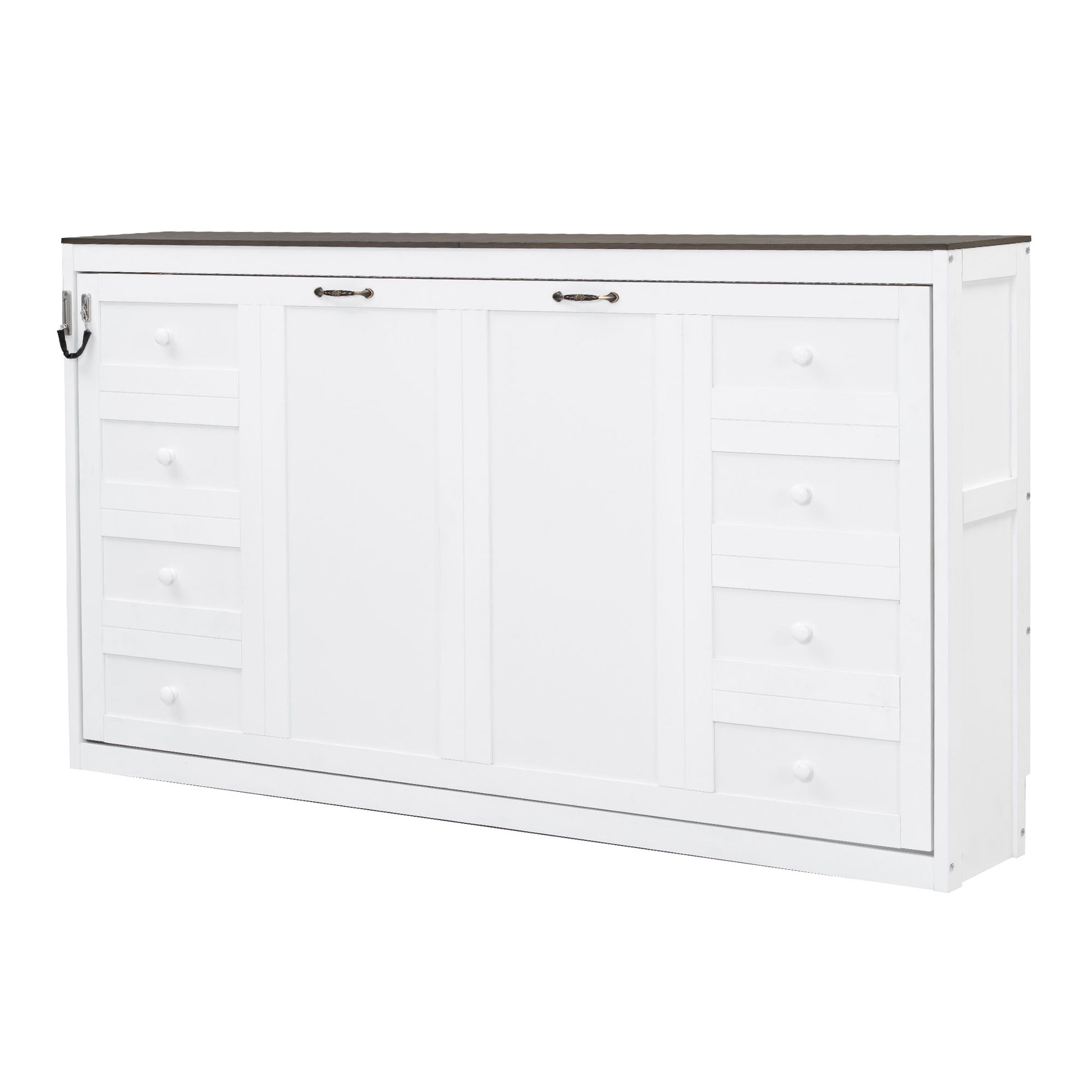 Murphy Bed With LED Light, Foldable Wall Bed Cabinet - The Sleep Loft - Online Mattress Showroom NYC