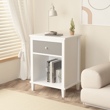 Nightstand With 1 Drawer 1 Shelf - The Sleep Loft - Online Mattress Showroom NYC