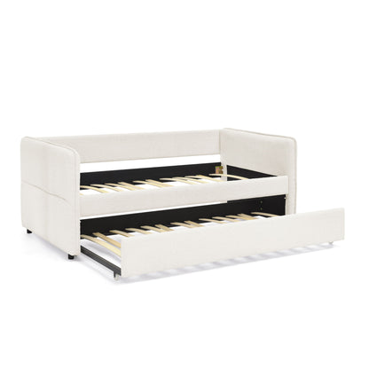 Upholstered Daybed With Pop Up Trundle - The Sleep Loft - Online Mattress Showroom NYC