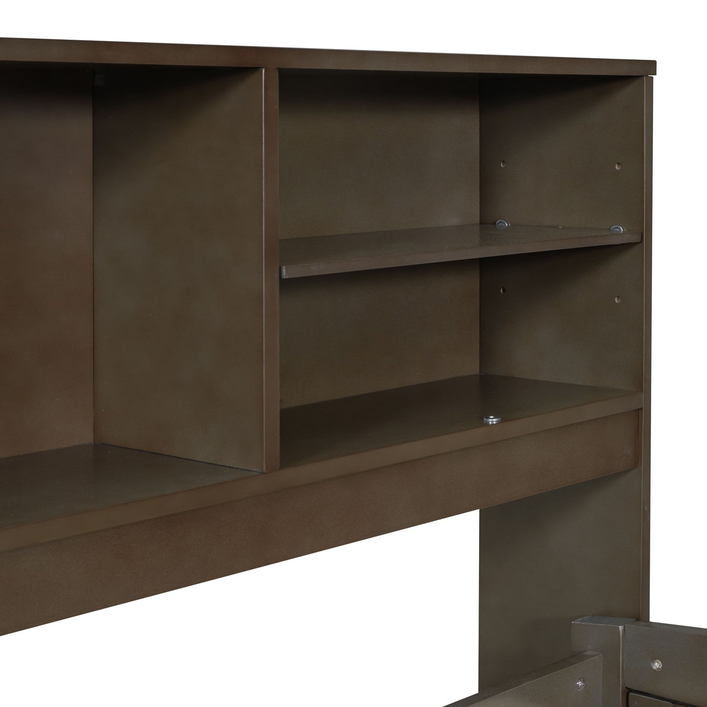Daybed With 2 Bedside Cabinets, Upper Shelves And 4 Drawers - The Sleep Loft - Online Mattress Showroom NYC
