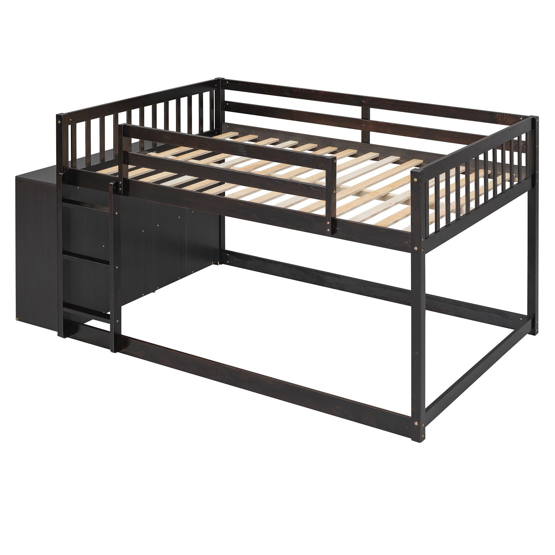 Bunk Bed With 4 Drawers And 3 Shelves - The Sleep Loft - Online Mattress Showroom NYC