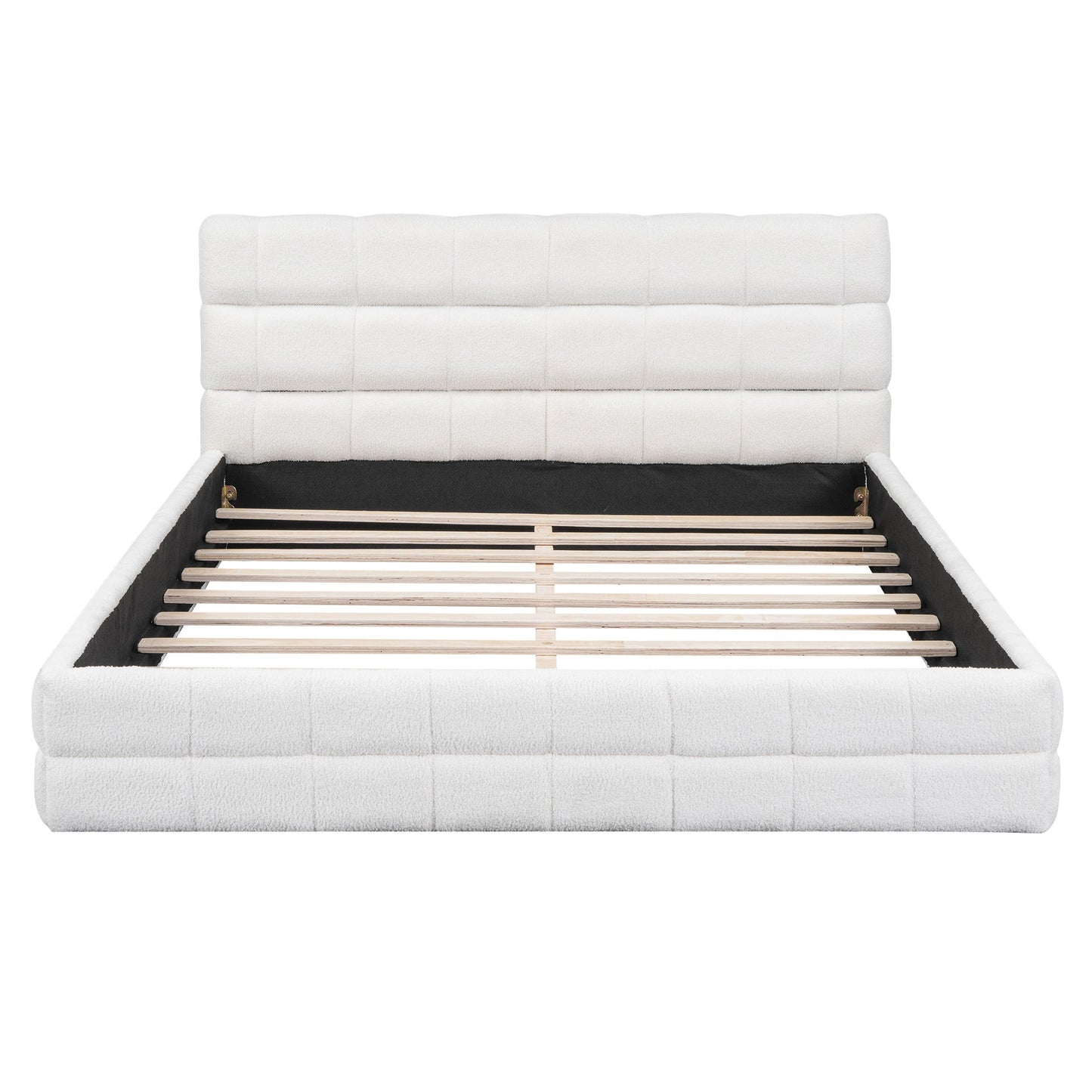 Upholstered Platform Bed With Headboard - The Sleep Loft - Online Mattress Showroom NYC