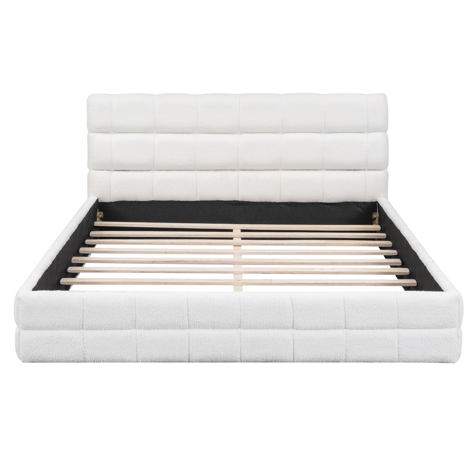 Upholstered Platform Bed With Headboard - The Sleep Loft - Online Mattress Showroom NYC