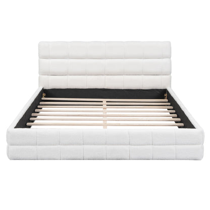 Upholstered Platform Bed With Headboard - The Sleep Loft - Online Mattress Showroom NYC