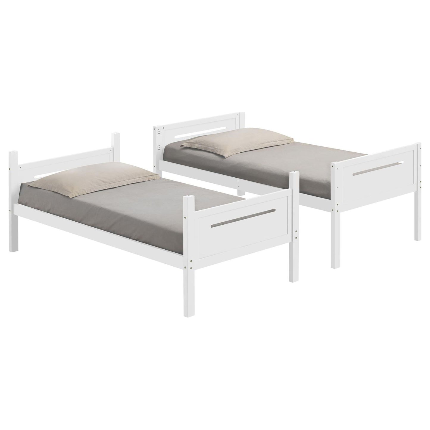 Bunk Bed With Built In Ladder, Safety Guardrails And Angled Access Step - The Sleep Loft - Online Mattress Showroom NYC