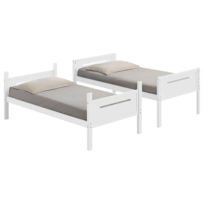 Bunk Bed With Built In Ladder, Safety Guardrails And Angled Access Step - The Sleep Loft - Online Mattress Showroom NYC