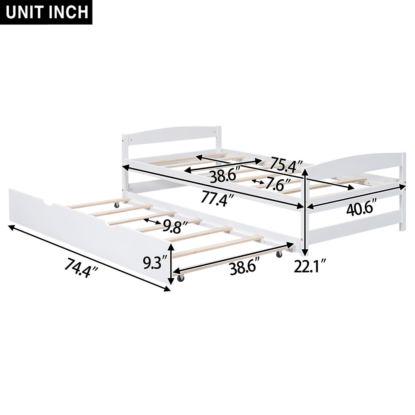 Platform Bed With Trundle - The Sleep Loft - Online Mattress Showroom NYC