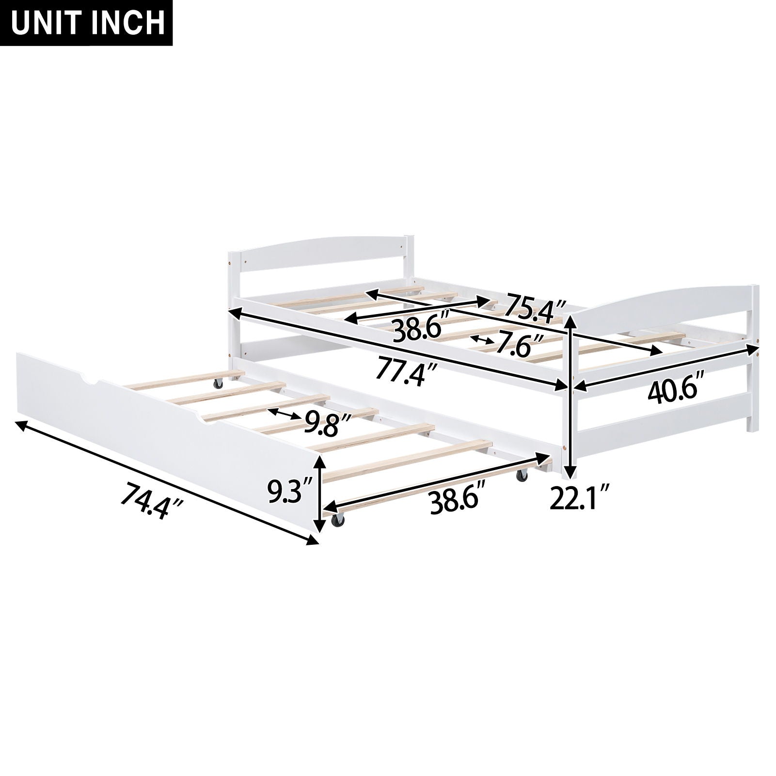 Platform Bed With Trundle - The Sleep Loft - Online Mattress Showroom NYC