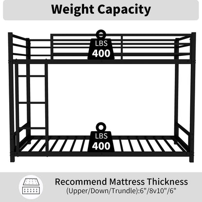Bunk Bed With Noise Reduction And Safety Guardrail - The Sleep Loft - Online Mattress Showroom NYC