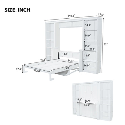 Murphy Bed With Desk And Bookshelf - The Sleep Loft - Online Mattress Showroom NYC