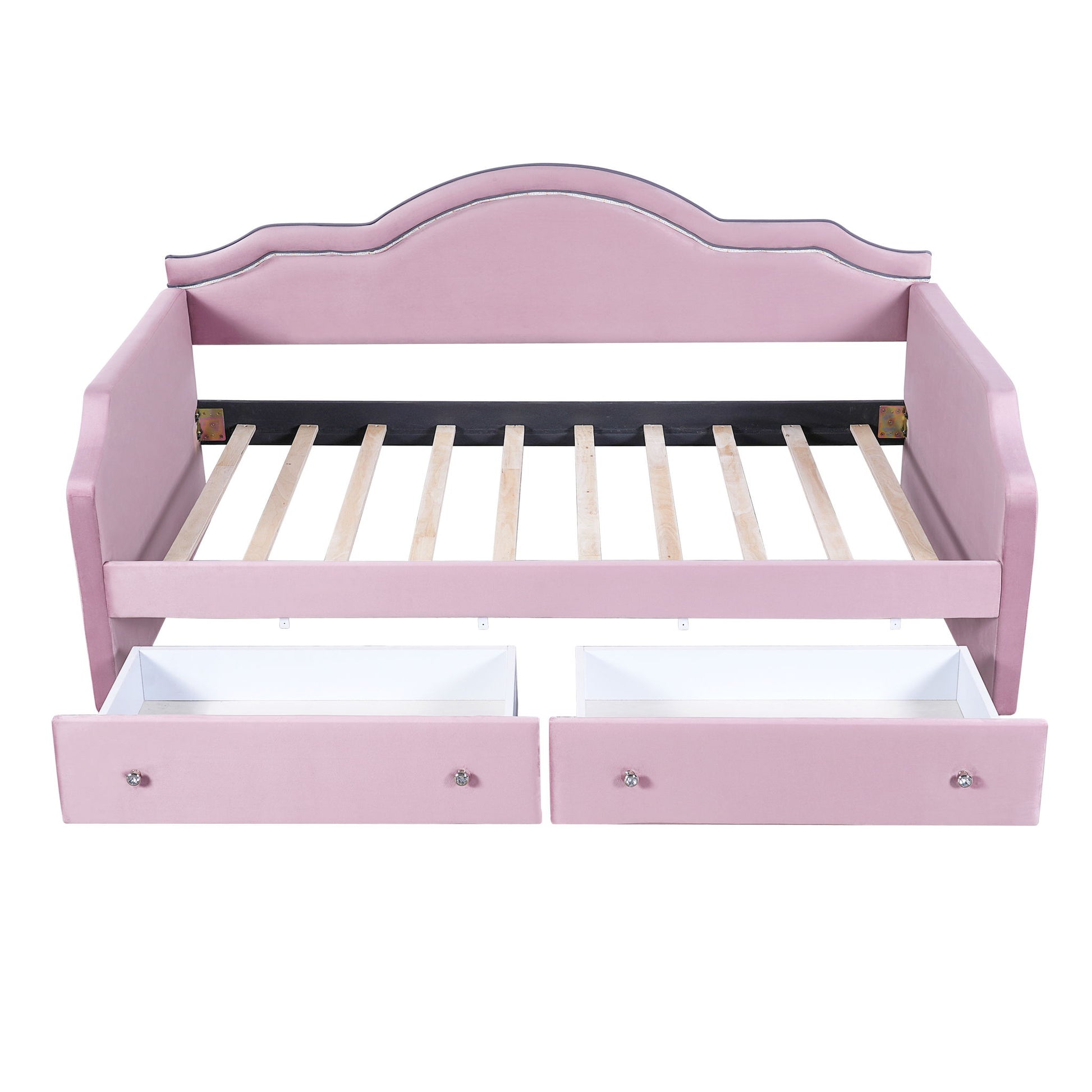 Upholstered Daybed With LED Lights And 2 Drawersme - The Sleep Loft - Online Mattress Showroom NYC