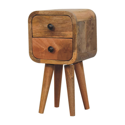 Curved Nightstand, - The Sleep Loft - Online Mattress Showroom NYC