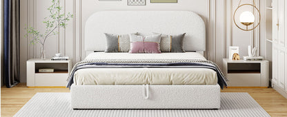 Upholstered Platform Bed With Hydraulic Storage System - The Sleep Loft - Online Mattress Showroom NYC